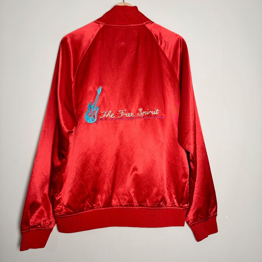 Scotch & Soda Amsterdam Souvenir Red Bomber Jacket Sz M - Picture 10 of 13